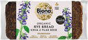 BIONA Organic Rye, Chia & Flax Seed Bread 500g (Case of 7)