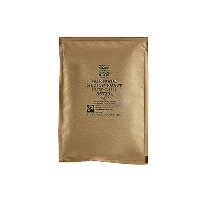 Black + White Coffee Co. Fairtrade Medium Roast Filter Coffee (Case of 50)