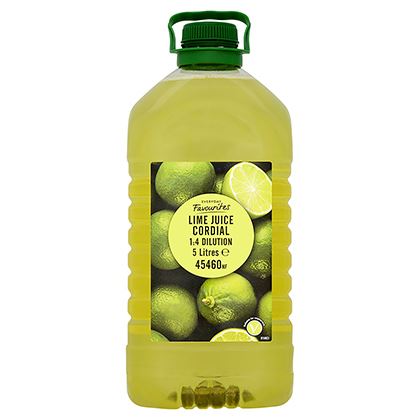 Everyday Favourites Lime Cordial 1:4 Dilution