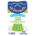 McDougalls No Added Sugar Vegan Lime Flavour Jelly
