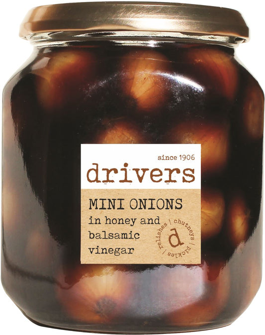 DRIVERS Mini Onions in Honey & Balsamic Vinegar 550g - 1 Case
