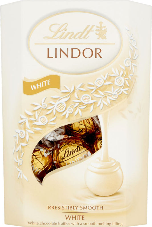 LINDT Lindor White Cornet 200g - 1 Case