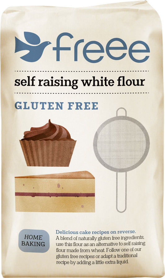 DOVES FARM Freee - Self-Raising White Flour 1kg - 1 Case