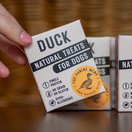 Canine Menu Duck Treats for Dogs (Case of 25)