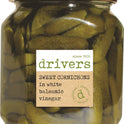 DRIVERS Sweet Cornichons in White Balsamic Vinegar 550g - 1 Case