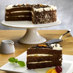 Everyday Favourites Choclate & Orange Gateau Pre-cut