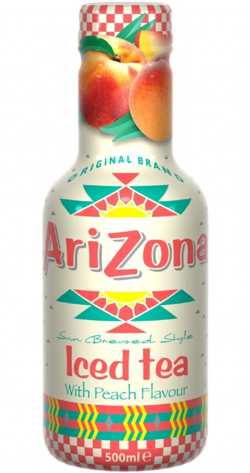 ARIZONA Iced Tea with Peach Flavour - PET 500ml - 1 Case