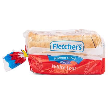 Fletchers Medium Sliced White Bread