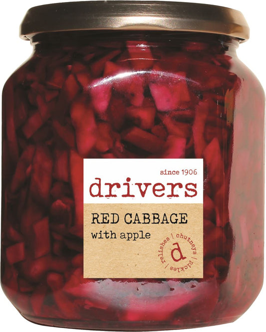 DRIVERS Red Cabbage & Apple in Red Wine Vinegar 550g - 1 Case