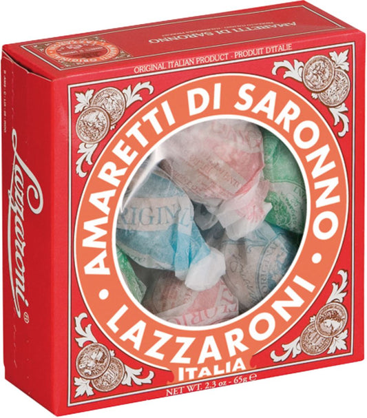 LAZZARONI Amaretti di Saronno - Window Box 65g - 1 Case