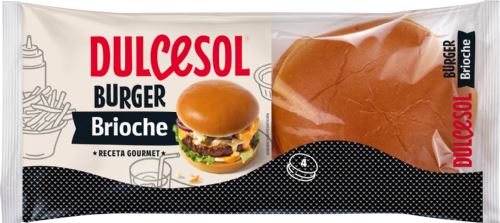 Dulcesol 4 Brioche Burger Buns 340g