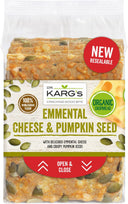 DR. KARG'S Emmental Cheese & Pumpkin Seed Crispbread 200g (Case of 8)