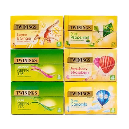 Twinings Fruit Infusion & Green Variety Pack