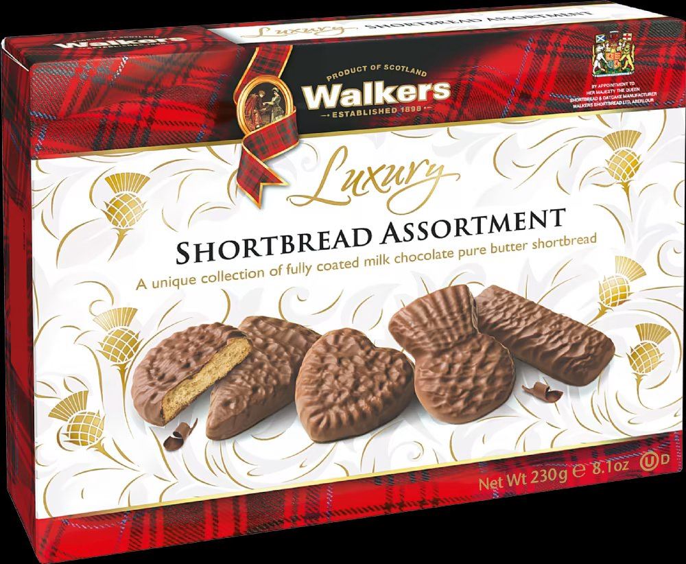 WALKER'S Luxury Chocolate Shortbread Assortment 230g