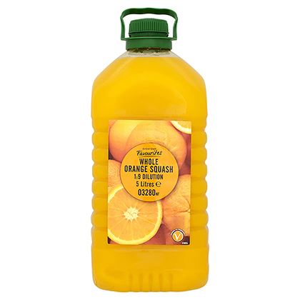 Everyday Favourites Whole Orange Squash 1:9 Dilution