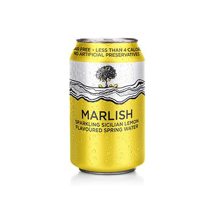 Marlish Sparkling Sicilian Lemon Sugar Free Spring Water Can