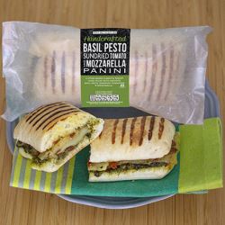 Invisible Chef Sundried Tomatoes  Pesto and Mozarella Panini
