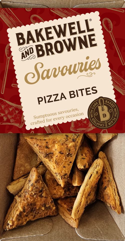 BAKEWELL AND BROWNE Savouries - Pizza Bites 60g
