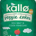 KALLO Lentil & Pea Veggie Cakes - Sea Salt & Cider Vinegar 122g