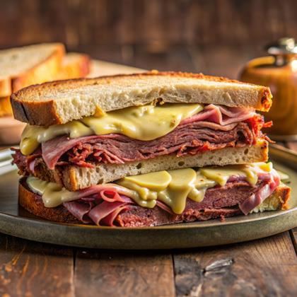 Deli QMS Sliced Mustard Ham