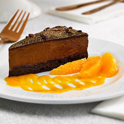 Premium Selection Chocolate & Clementine Torte (Pre-cut) (Case of 1)