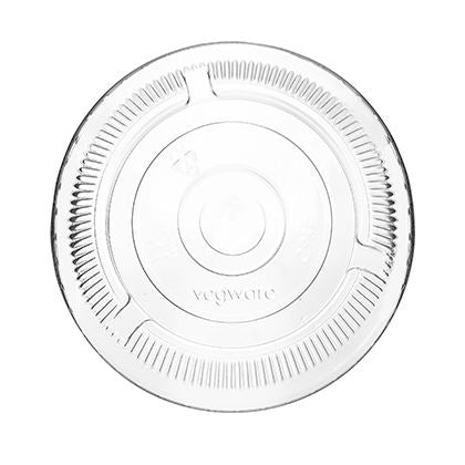 Flat PLA Lid Straw Slot Fits 9-20oz Cups