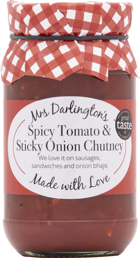 DARLINGTON'S Spicy Tomato & Sticky Onion Chutney 312g - 1 Case