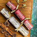 14" Deluxe White & Burgundy Merry Christmas Cracker (Case of 1)