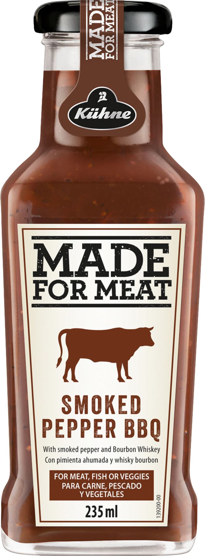 KUHNE Made for Meat - Smoked Pepper BBQ Style Sauce 235ml - 1 Case