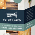 PETER'S YARD Rosemary & Sea Salt Sourdough Crackers 90g