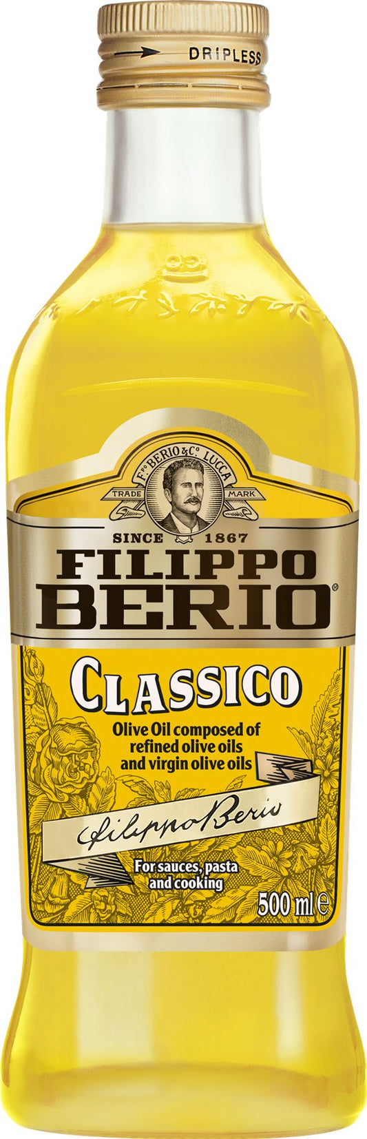 FILIPPO BERIO Pure Olive Oil 500ml - 1 Case
