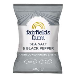 Fairfields Sea Salt & Black Pepper Hand Cooked Crisps