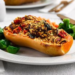 Classic Cuisine Vegan Stuffed Butternut With Peppers Basil & Breadcrumbs (Case of 10)