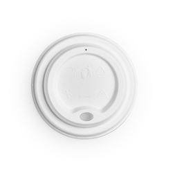 Fibre Hot Cup Lid Fits 8oz Cup