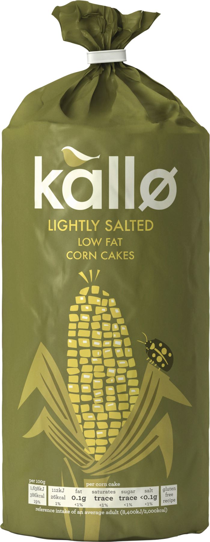 KALLO Corn Cakes - Lightly Salted 130g - 1 Case