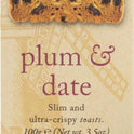 ARTISAN BISCUITS Miller's Toast Plum & Date 100g - 1 Case