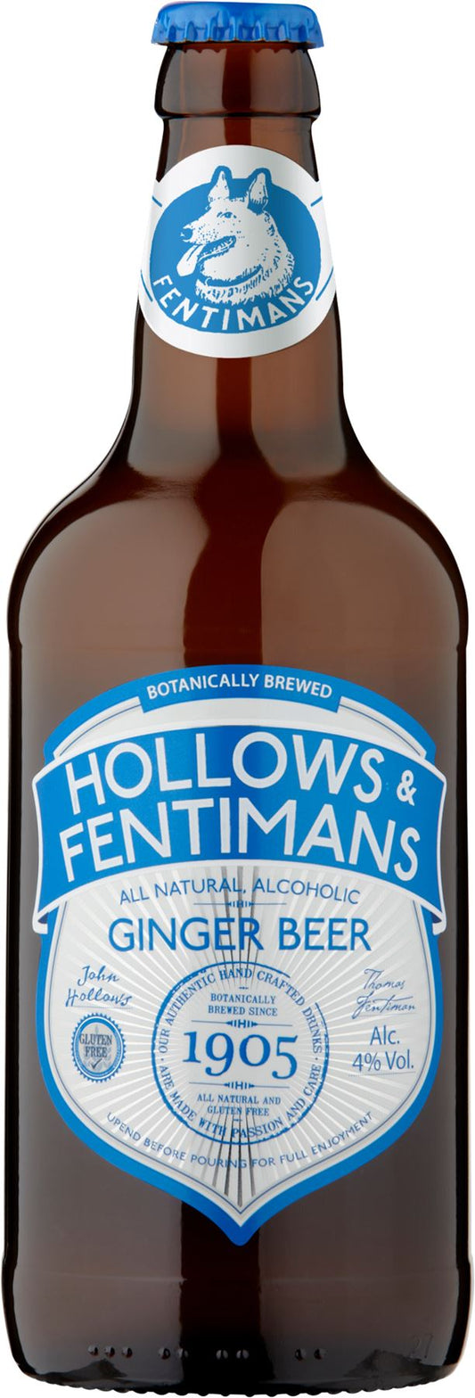 HOLLOWS & FENTIMANS Alcoholic Ginger Beer 4% ABV 500ml - 1 Case