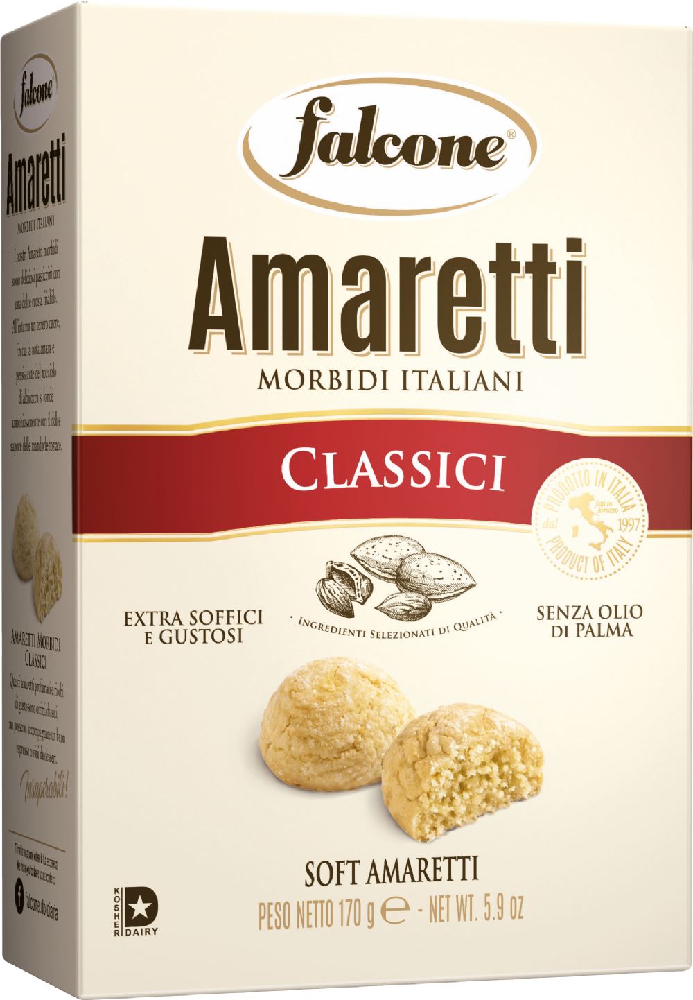 FALCONE Italian Soft Amaretti - Classic 170g - 1 Case