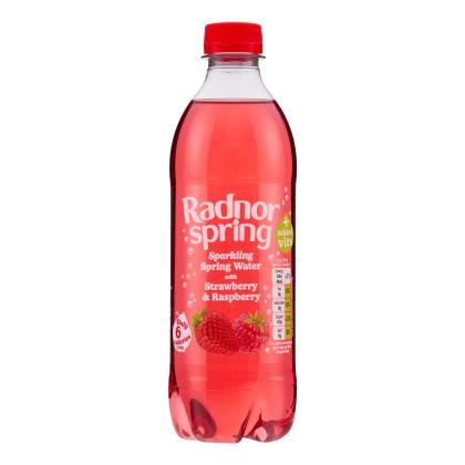 Radnor Spring Strawberry and Raspberry Sparkling Spring Water 500ml (Case of 24)