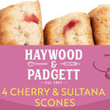 HAYWOOD & PADGETT 4 Cherry & Sultana Scones - 1 Case