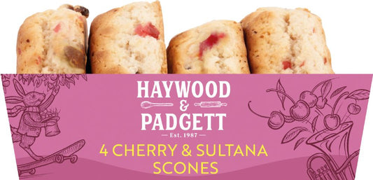 HAYWOOD & PADGETT 4 Cherry & Sultana Scones - 1 Case