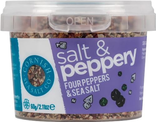 CORNISH SEA SALT CO. Salt & Peppery - Four Peppers & Sea Salt 60g