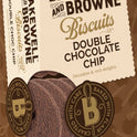 BAKEWELL AND BROWNE Double Chocolate Chip Biscuits 150g - 1 Case