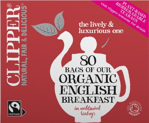CLIPPER 80 Organic English Breakfast Teabags 232g