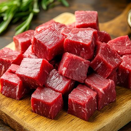 Hand Diced Chuck Steak - order to be placed by 2pm Mon to Fri for next delivery day