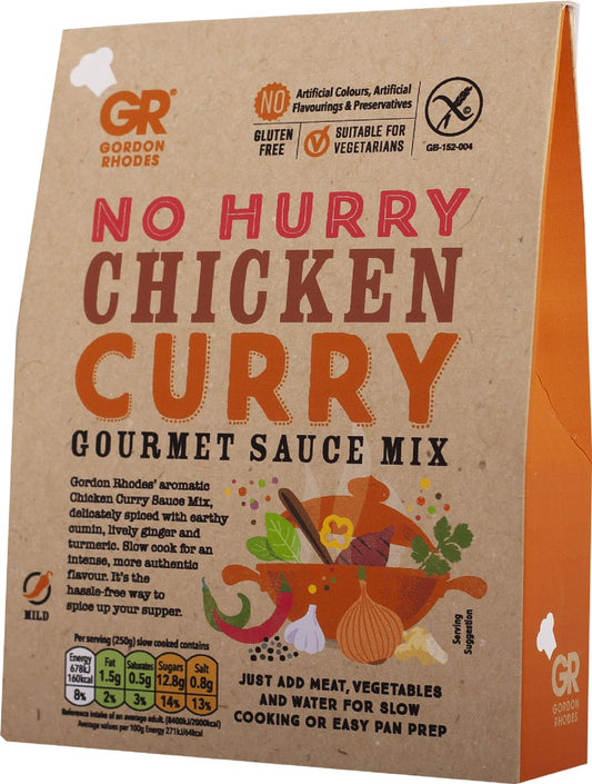 GORDON RHODES No Hurry Chicken Curry Gourmet Sauce Mix 75g - 1 Case