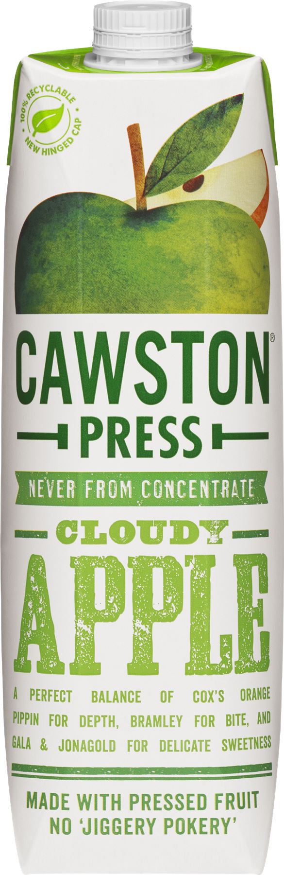CAWSTON PRESS Cloudy Apple Juice 1L - 1 Case