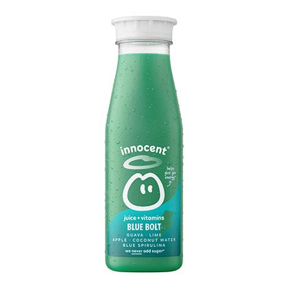 Innocent Bolt from the Blue Juice Bottle