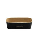Black Rectangular Container 16oz