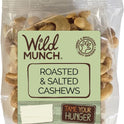 WILD MUNCH Roasted & Salted Cashews 125g